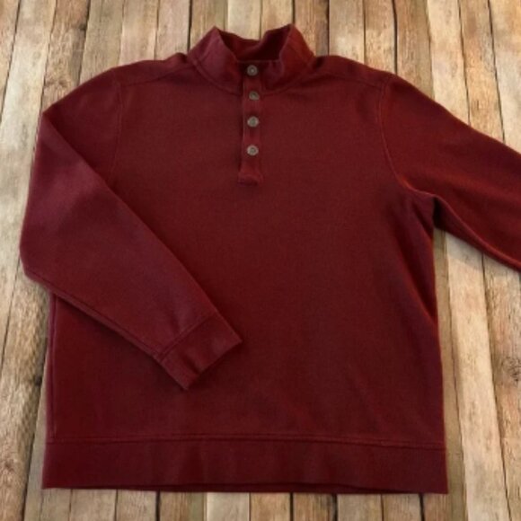 Tommy Bahama mens snap button pullover sweatshirt | size extra large - Picture 1 of 12